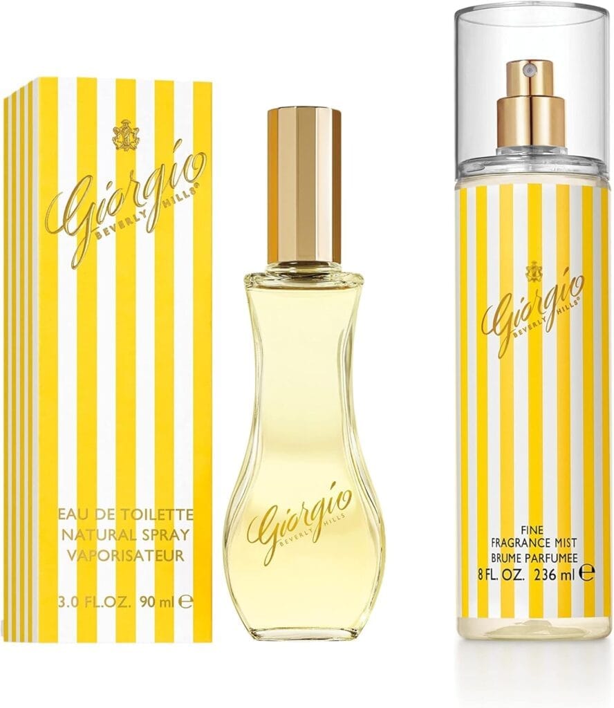Giorgio Beverly Hills, Duo Eau de Toilette et Brume Parfumée Vaporisateur, Senteur Florale, Poudrée et Intense