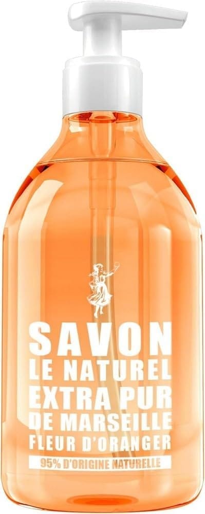 Savon Le Naturel Extra Pur de Marseille à la Fleur D'Oranger, 500ml