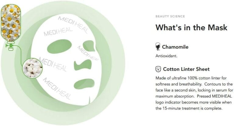 MEDIHEAL Masque officiel [n°1 de la Corée] – Masque de contrôle des imperfections essentielles d'arbre à thé (5 masques)