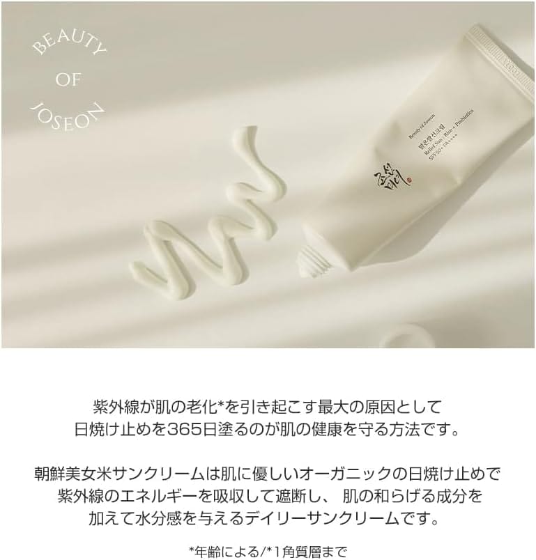 Beauty of Joseon Crème Solaire Relief Sun Riz + Probiotiques (1)
