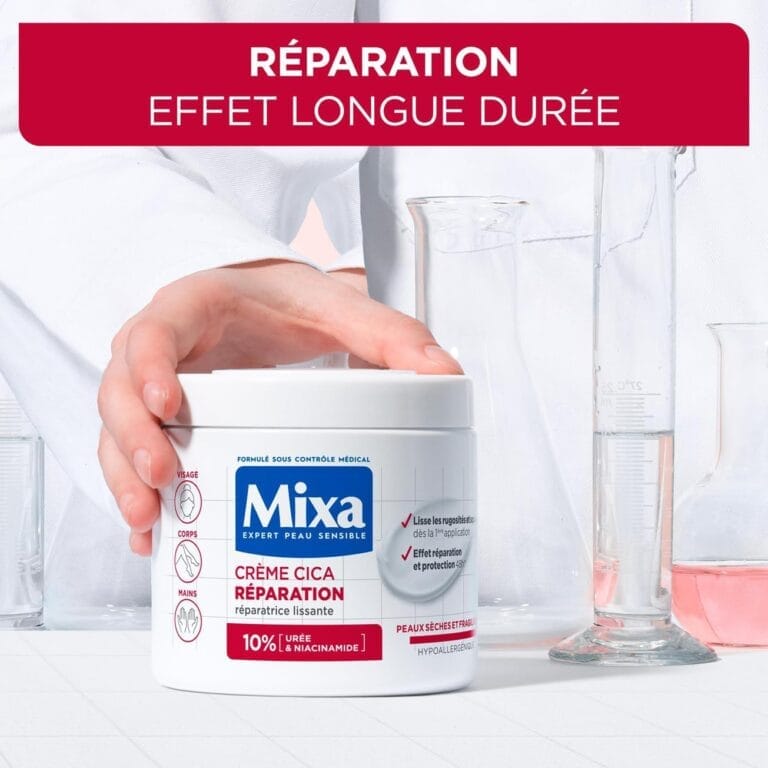 Mixa Expert Peau Sensible - Crème Cica Réparation - Réparation Effet Longue Durée