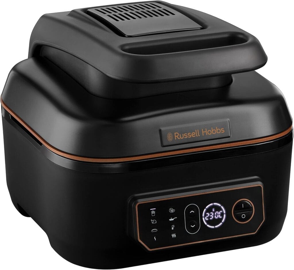 Russell Hobbs Air Fryer XL 5,5l [Multicuiseur: frit, cuit, rôti, grille] Friteuse sans huile & Gril (7 programmes, Convient au lave-vaiselle, Contrôle...