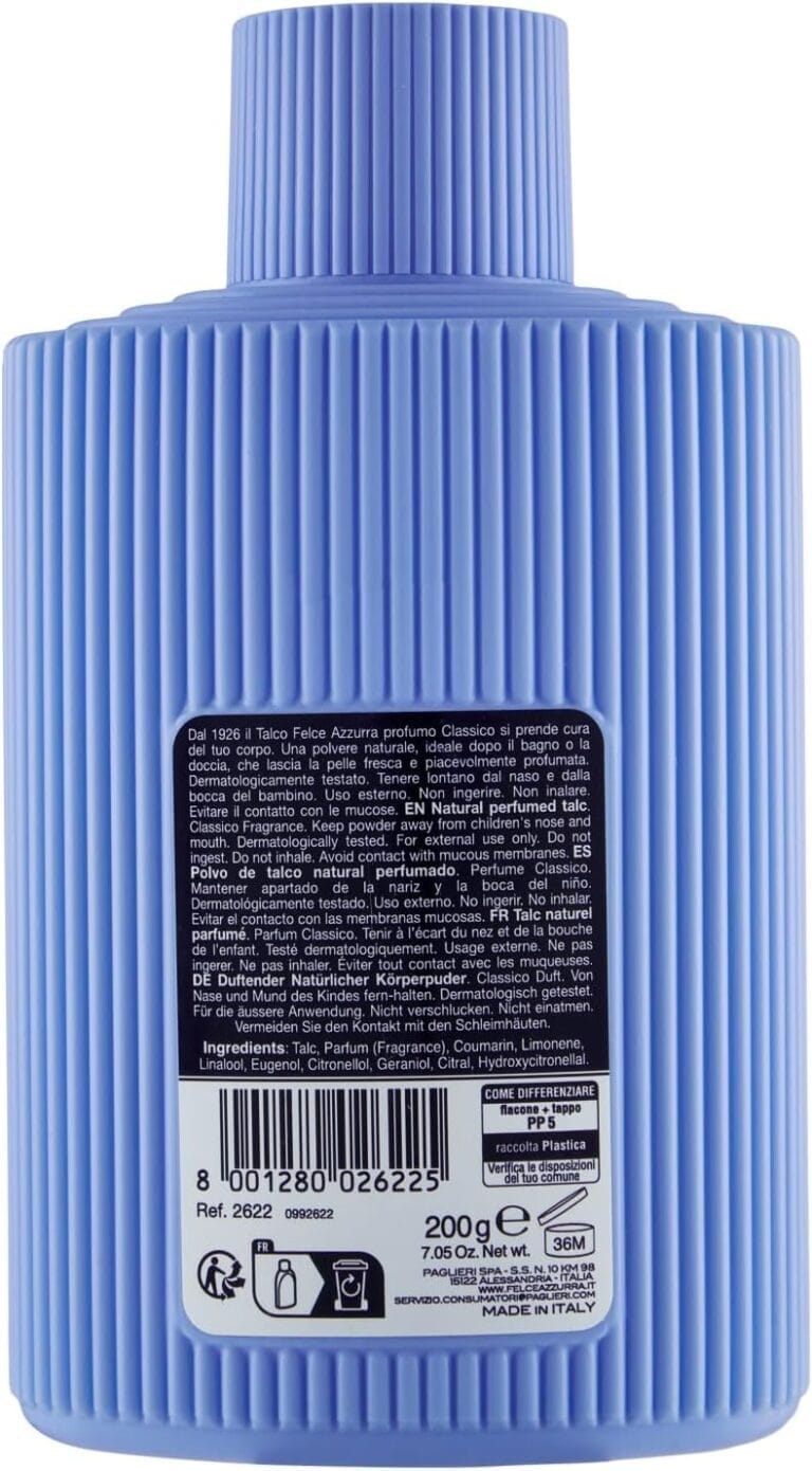Felce Azzurra - Talc, Poudre délicée complète, Parfum Classique