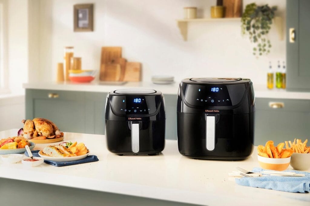 Russell Hobbs Air fryer de 4L [Multicuiseur: 7 fonctions|10 programmes] Friteuse sans huile (cuit, grille, rôtit & plus; convient au lave-vaisselle,...