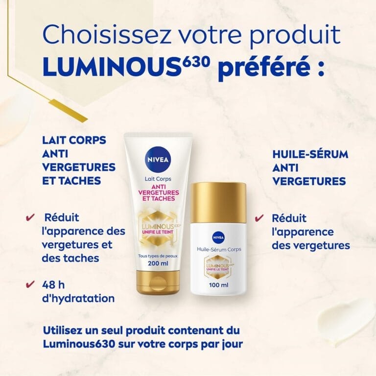 NIVEA Luminous630® Huile-Sérum Corps Anti Vergetures