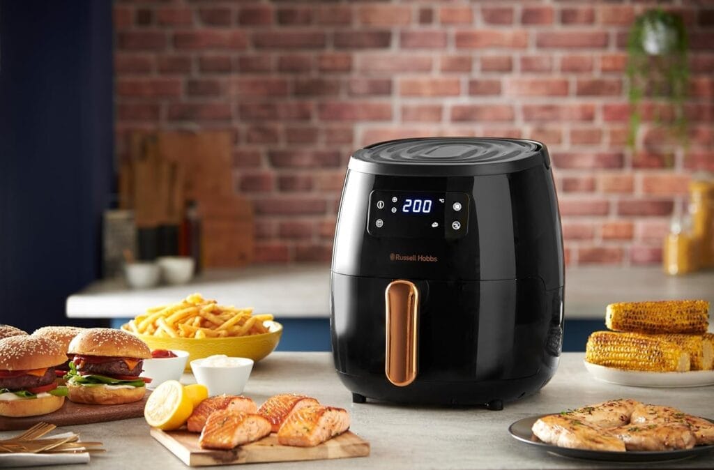 Russell Hobbs Air Fryer XL de 5,5L [Multicuiseur 7en1 - incl. poignée] Friteuse sans huile, technologie rapid air (cuit, grille, rôtit & plus; réglage...