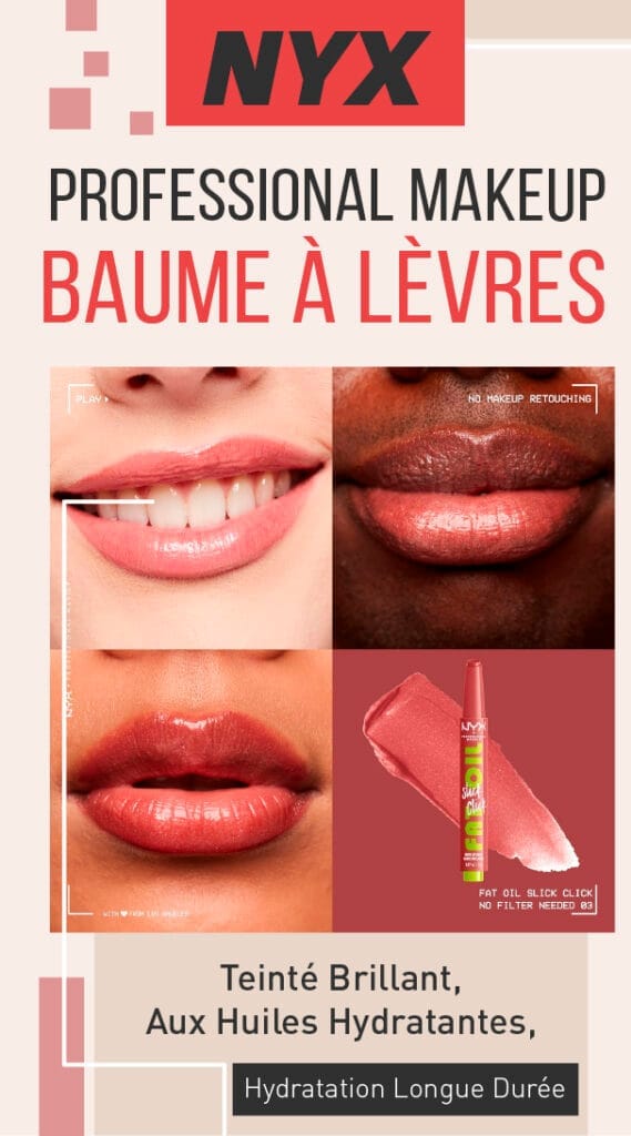 NYX Professional Makeup Baume à Lèvres Teinté Brillant