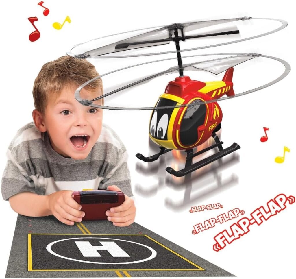 Hélicoptère Pompier pour enfant Télécommandé